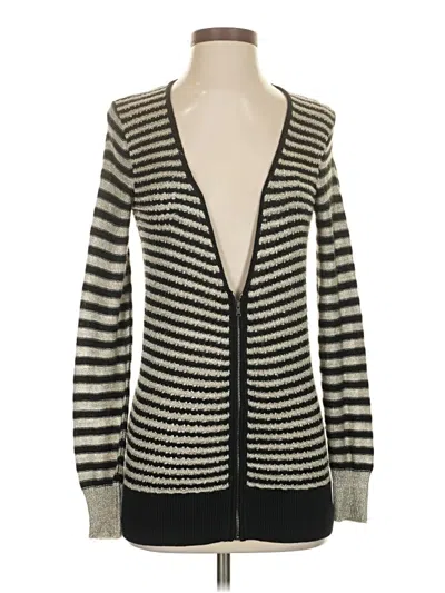 Pre-owned Ann Taylor Loft Cardigan Sweater In Silver