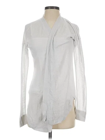 Pre-owned Ann Taylor Loft Cardigan Sweater In Silver