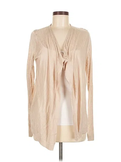 Pre-owned Ann Taylor Loft Cardigan Sweater In Tan