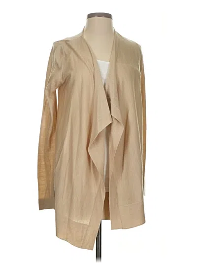 Pre-owned Ann Taylor Loft Cardigan Sweater In Tan