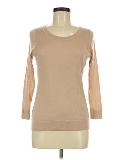 Pre-owned Ann Taylor Loft Cardigan Sweater In Tan