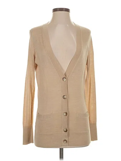 Pre-owned Ann Taylor Loft Cardigan Sweater In Tan