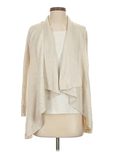Pre-owned Ann Taylor Loft Cardigan Sweater In Tan