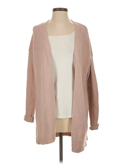 Pre-owned Ann Taylor Loft Cardigan Sweater In Tan