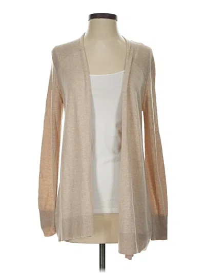Pre-owned Ann Taylor Loft Cardigan Sweater In Tan