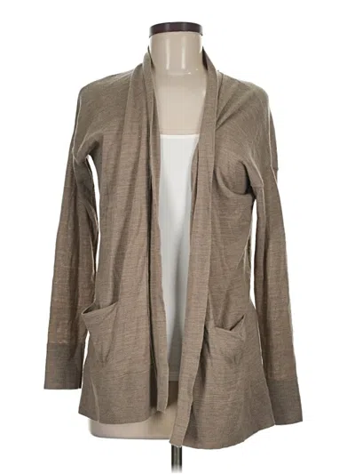 Pre-owned Ann Taylor Loft Cardigan Sweater In Tan