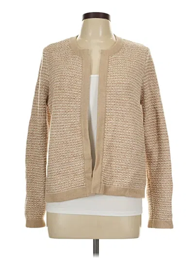 Pre-owned Ann Taylor Loft Cardigan Sweater In Tan