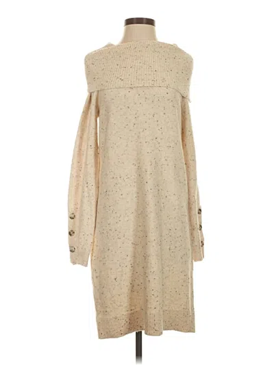 Pre-owned Ann Taylor Loft Cardigan Sweater In Tan