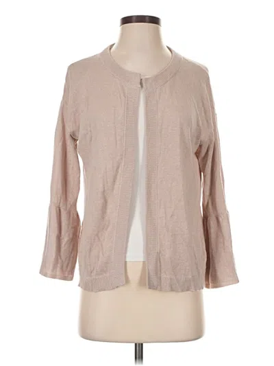 Pre-owned Ann Taylor Loft Cardigan Sweater In Tan