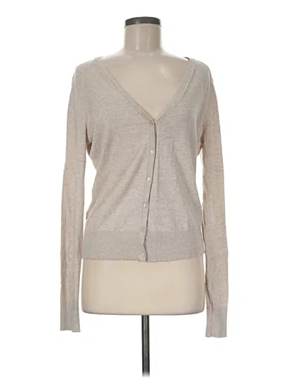 Pre-owned Ann Taylor Loft Cardigan Sweater In Tan