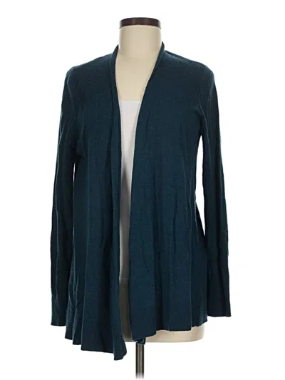 Pre-owned Ann Taylor Loft Cardigan Sweater In Teal