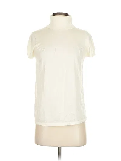 Pre-owned Ann Taylor Loft Cardigan Sweater In White