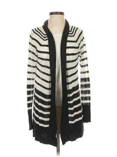 Pre-owned Ann Taylor Loft Cardigan Sweater In White