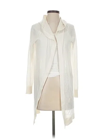 Pre-owned Ann Taylor Loft Cardigan Sweater In White