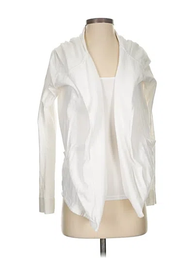 Pre-owned Ann Taylor Loft Cardigan Sweater In White