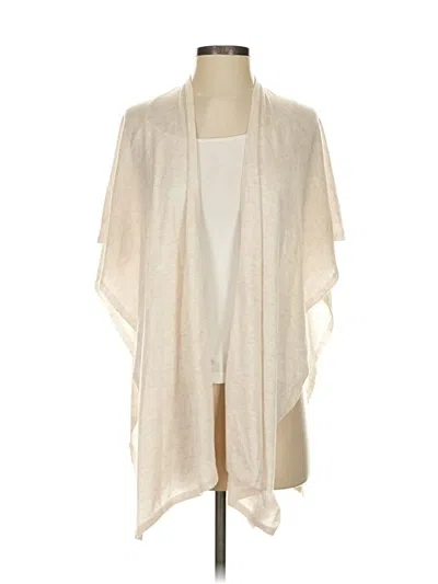 Pre-owned Ann Taylor Loft Cardigan Sweater In White