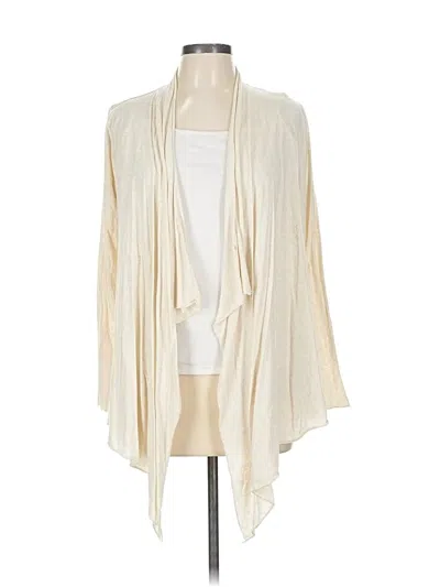 Pre-owned Ann Taylor Loft Cardigan Sweater In White