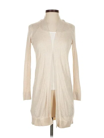 Pre-owned Ann Taylor Loft Cardigan Sweater In White