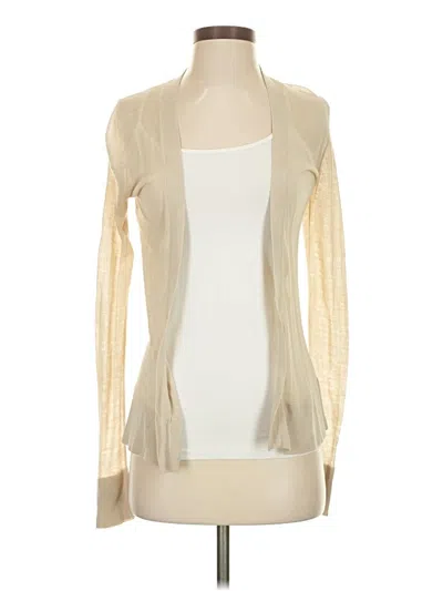 Pre-owned Ann Taylor Loft Cardigan Sweater In White