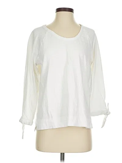 Pre-owned Ann Taylor Loft Cardigan Sweater In White