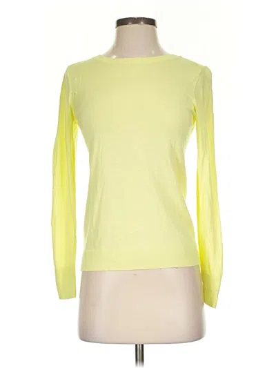 Pre-owned Ann Taylor Loft Cardigan Sweater In Yellow