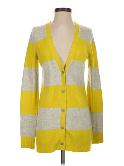 Pre-owned Ann Taylor Loft Cardigan Sweater In Yellow