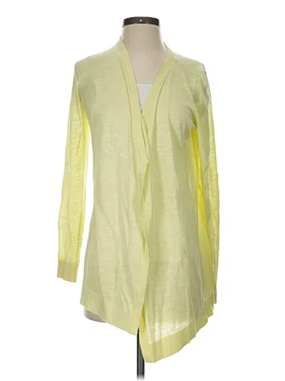 Pre-owned Ann Taylor Loft Cardigan Sweater In Yellow
