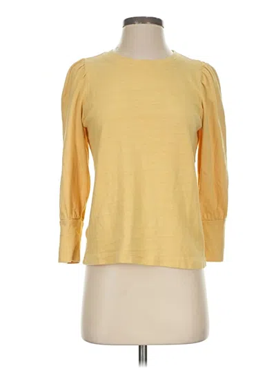 Pre-owned Ann Taylor Loft Cardigan Sweater In Yellow