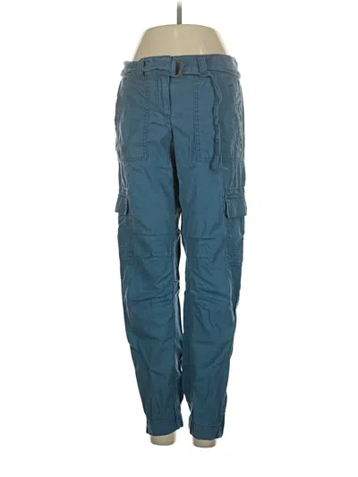 Pre-owned Ann Taylor Loft Cargo Pants In Blue