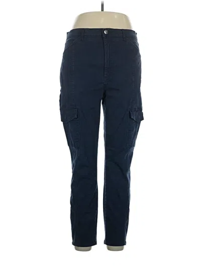 Pre-owned Ann Taylor Loft Cargo Pants In Blue