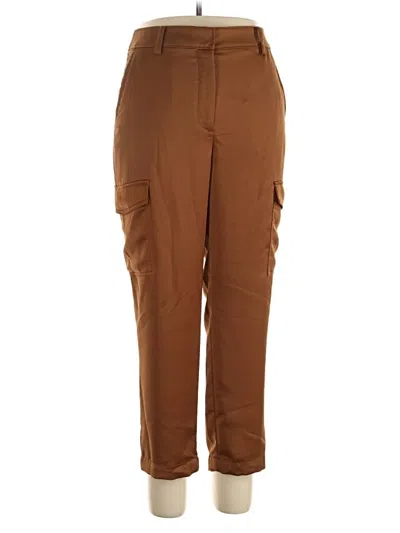 Pre-owned Ann Taylor Loft Cargo Pants In Brown