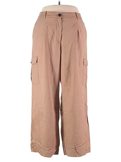 Pre-owned Ann Taylor Loft Cargo Pants In Brown