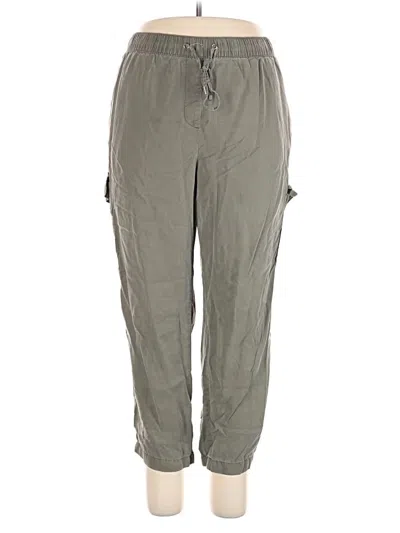 Pre-owned Ann Taylor Loft Cargo Pants In Gray