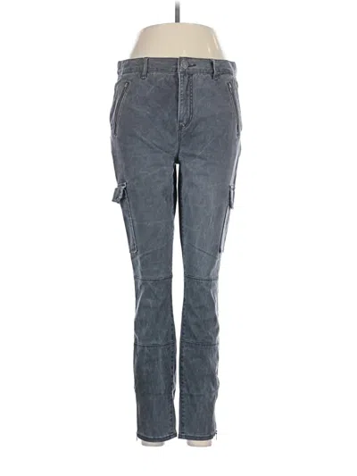 Pre-owned Ann Taylor Loft Cargo Pants In Gray