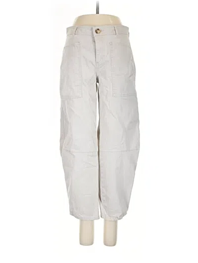 Pre-owned Ann Taylor Loft Cargo Pants In Gray