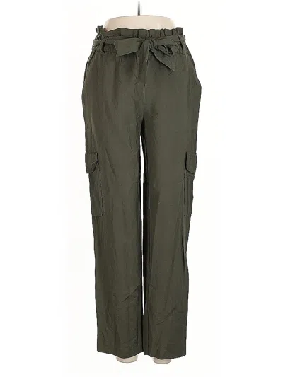 Pre-owned Ann Taylor Loft Cargo Pants In Green