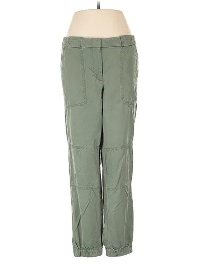 Pre-owned Ann Taylor Loft Cargo Pants In Green
