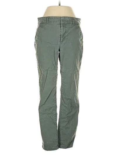 Pre-owned Ann Taylor Loft Cargo Pants In Green