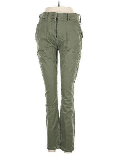 Pre-owned Ann Taylor Loft Cargo Pants In Green