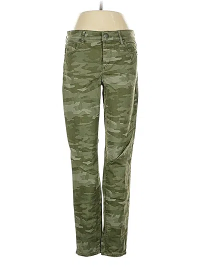 Pre-owned Ann Taylor Loft Cargo Pants In Green