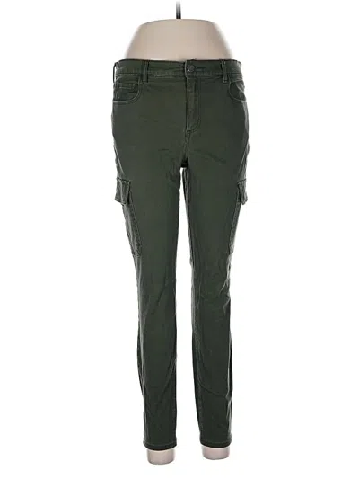 Pre-owned Ann Taylor Loft Cargo Pants In Green