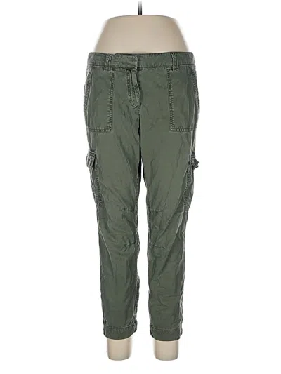Pre-owned Ann Taylor Loft Cargo Pants In Green