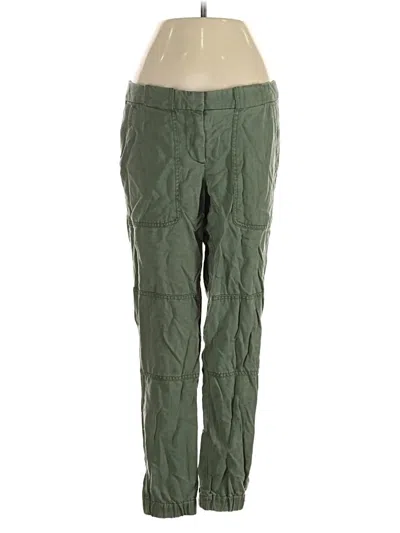 Pre-owned Ann Taylor Loft Cargo Pants In Green