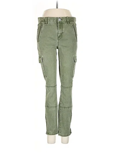 Pre-owned Ann Taylor Loft Cargo Pants In Green