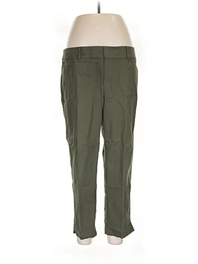 Pre-owned Ann Taylor Loft Cargo Pants In Green