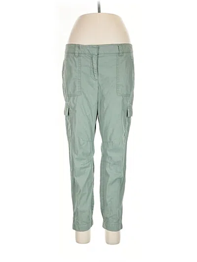 Pre-owned Ann Taylor Loft Cargo Pants In Green