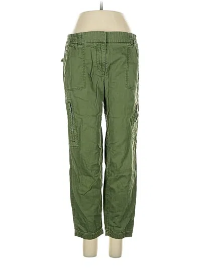 Pre-owned Ann Taylor Loft Cargo Pants In Green