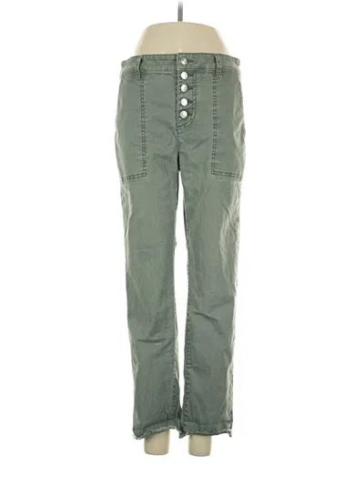 Pre-owned Ann Taylor Loft Cargo Pants In Green
