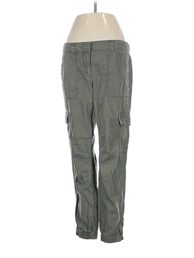 Pre-owned Ann Taylor Loft Cargo Pants In Green