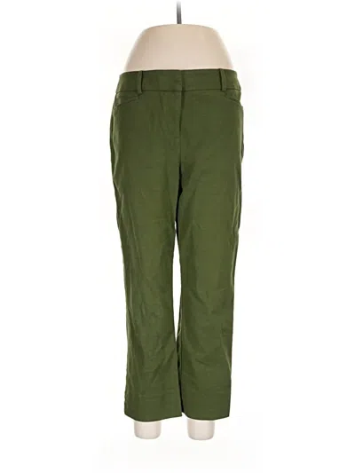 Pre-owned Ann Taylor Loft Cargo Pants In Green